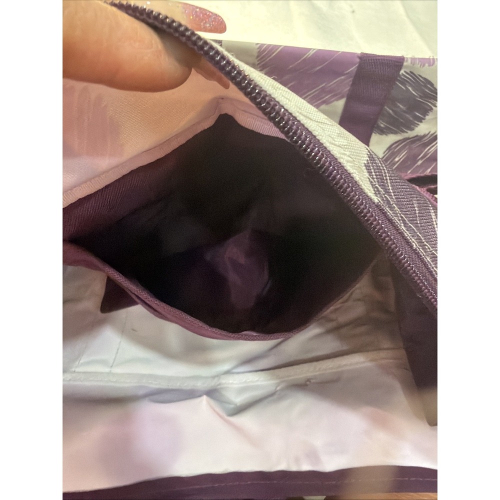 Thirty One Tote All-Day Organizing "Sketchy Dot"  Zipper Top Bag New - Picture 8 of 11